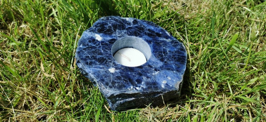 Bougeoir - Sodalite Tranche Polie
