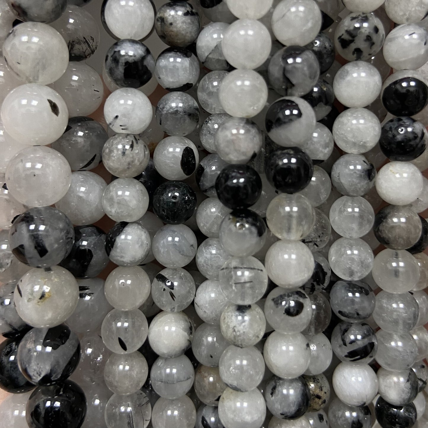 Rang - Tourmaline Noire & Quartz (6 mm)