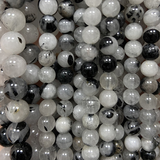 Rang - Tourmaline Noire & Quartz (6 mm)