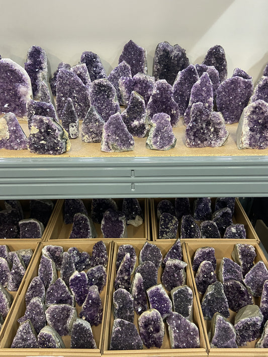 Améthyste Uruguay base sciée Extra