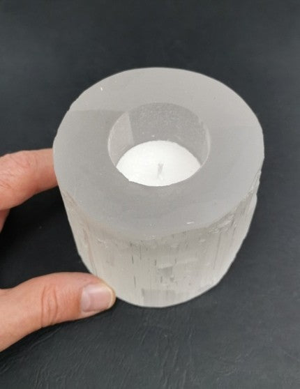 Bougeoir - Sélénite Cylindre
