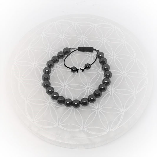 Bracelet Réglable Coulissant - Hématite