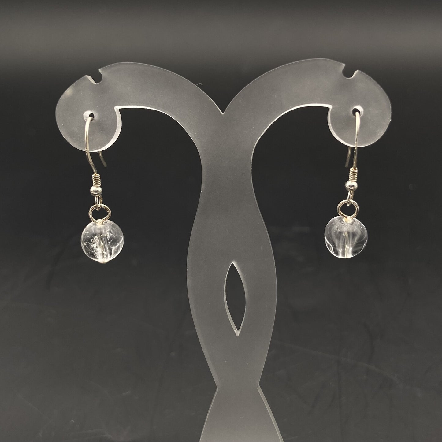 Boucles d'oreilles Argent - Perles Cristal de Roche