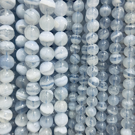 Rang - Calcédoine / Agate Blue Lace (6 mm)