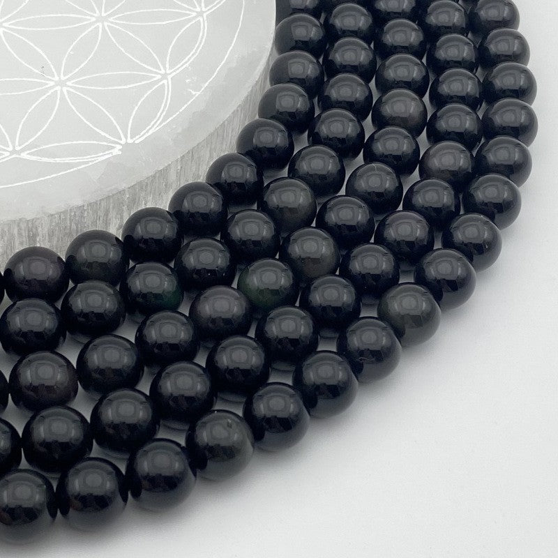 Rang - Obsidienne Noire / Arc-en-ciel (10 mm)