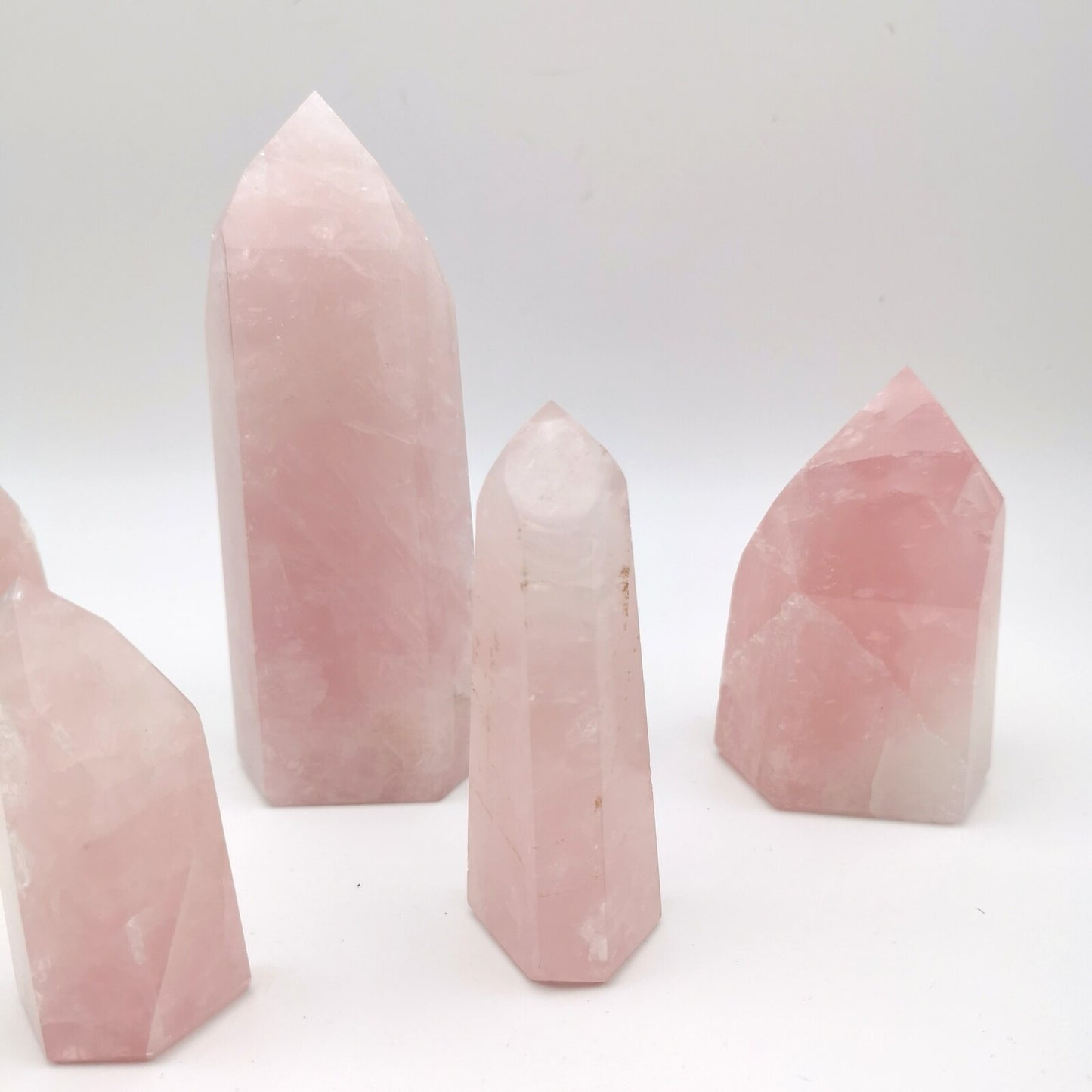 Lot de 5 Pointes Quartz Rose n°3