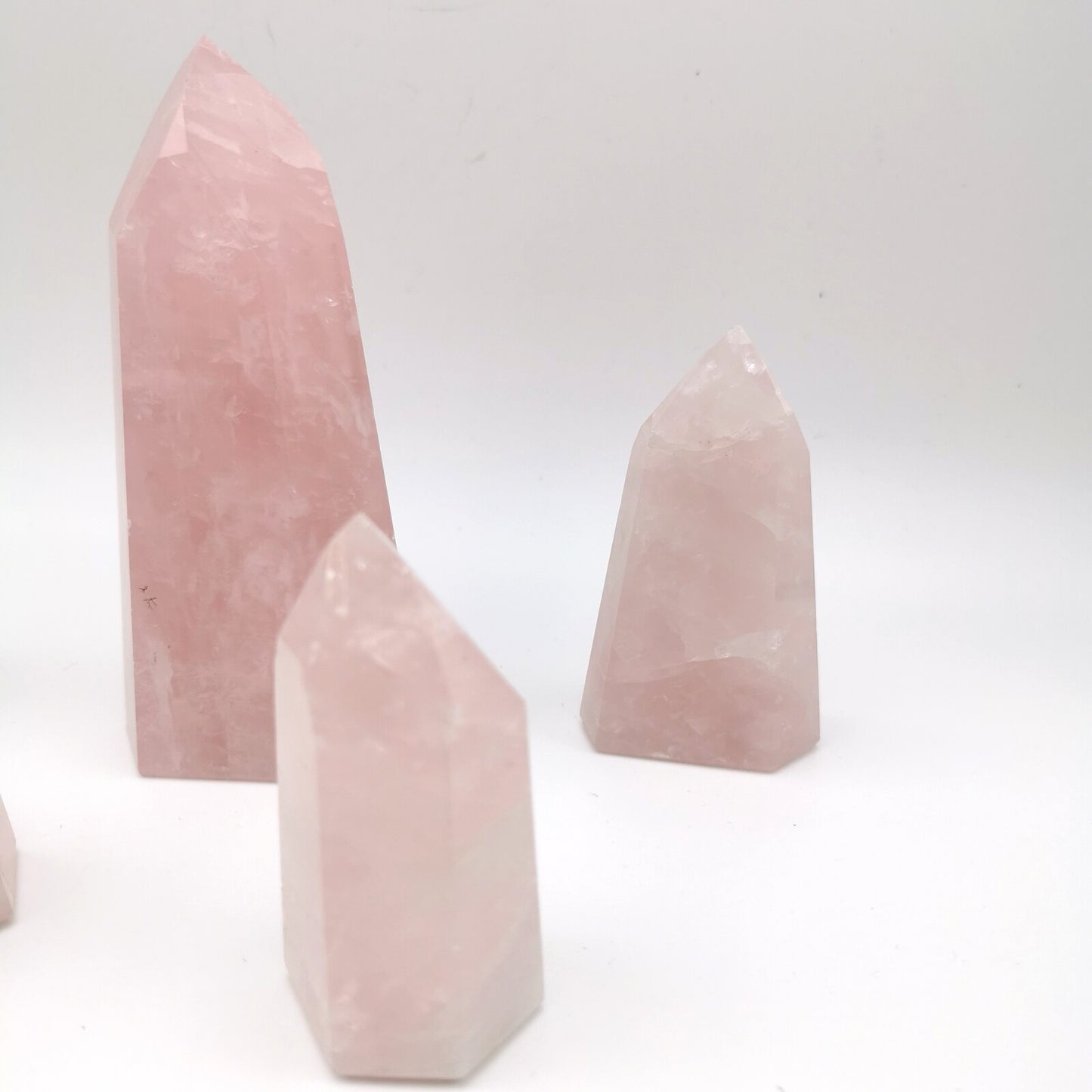 Lot de 5 Pointes Quartz Rose n°4