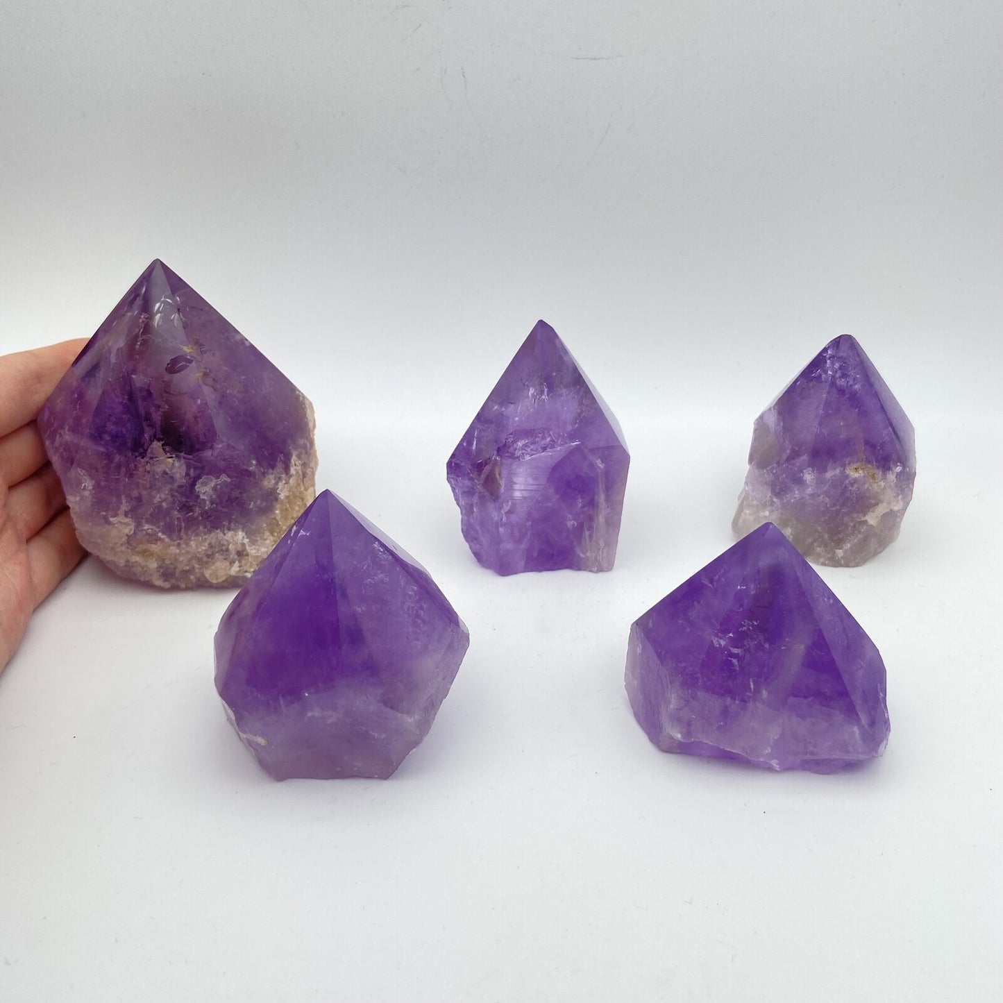 Lot de 5 Pointes Améthyste Bolivie n°1