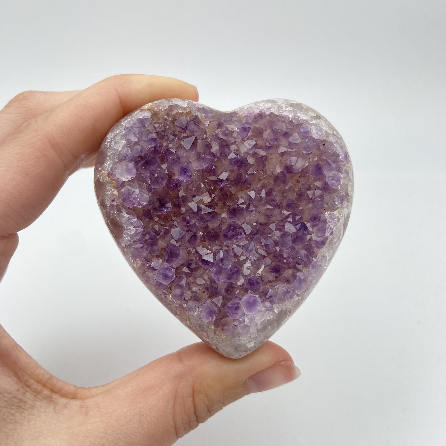 Lot de 3 Coeurs - Améthyste n°1 - 570 g