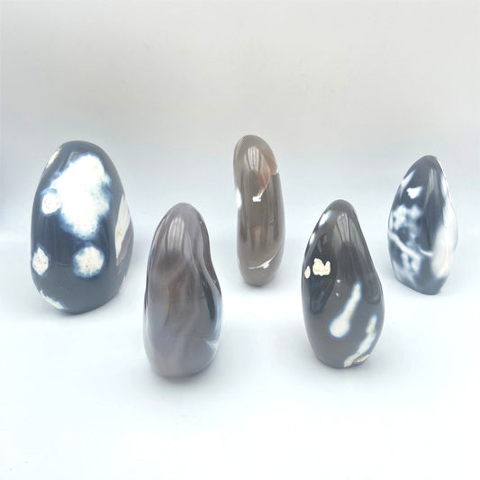 Lot de 5 Formes Libres - Agate Orque n°5