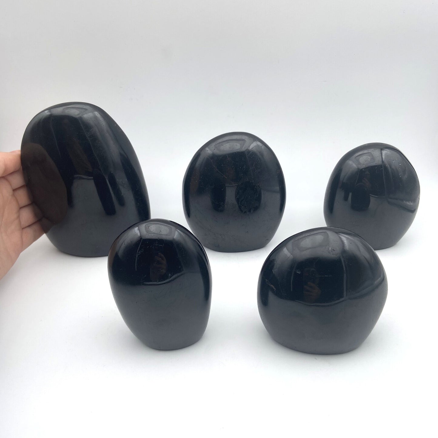 Lot de 5 Formes Libres - Tourmaline Noire n°3