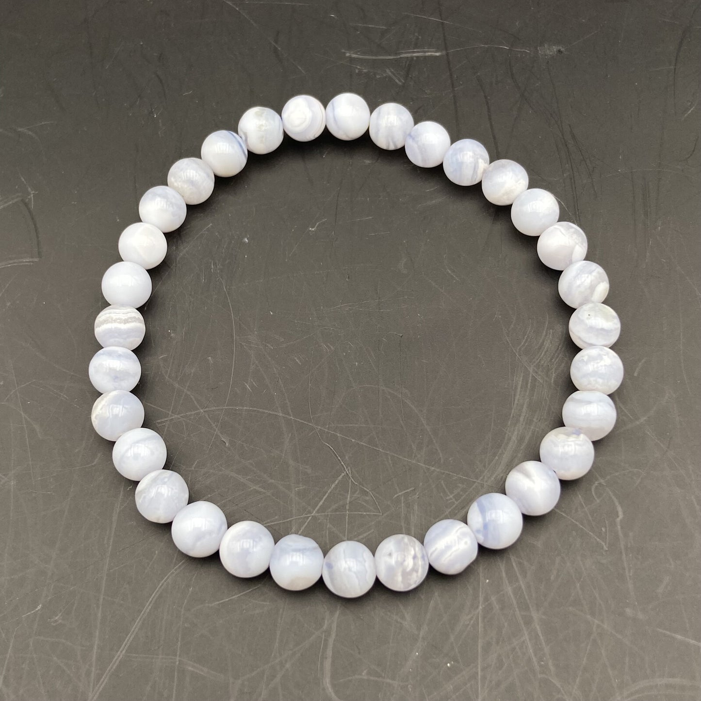 Bracelet - Calcédoine (6 mm)