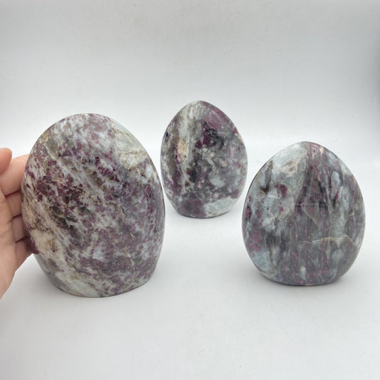 Lot de 3 Formes Libres - Tourmaline Rose n°2