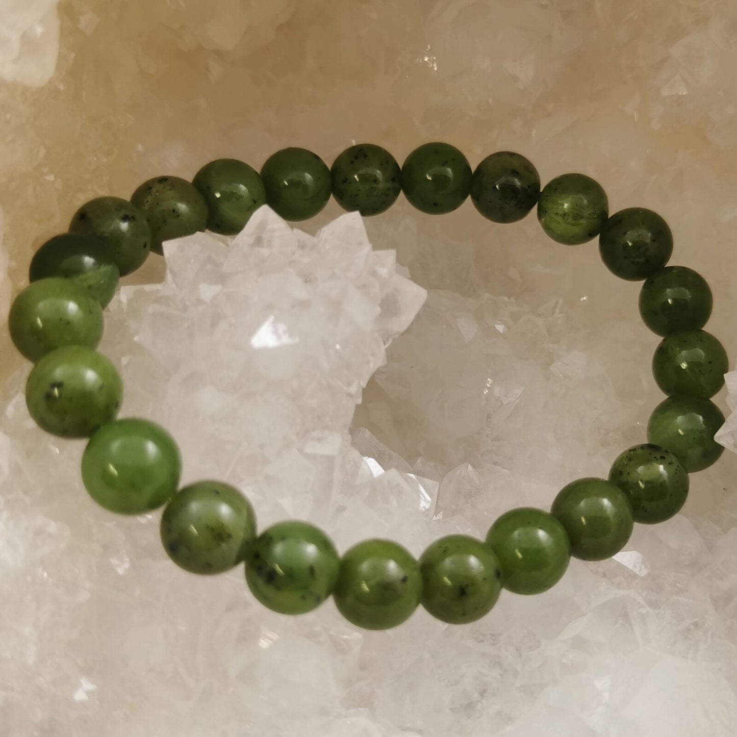Bracelet - Jade Néphrite (8 mm)