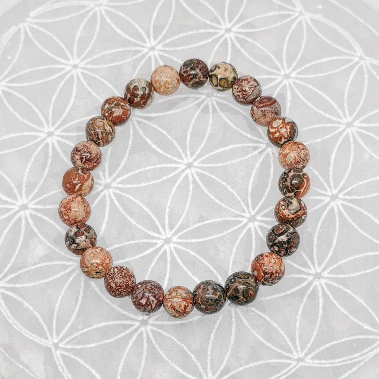 Bracelet - Jaspe Léopard (8 mm)