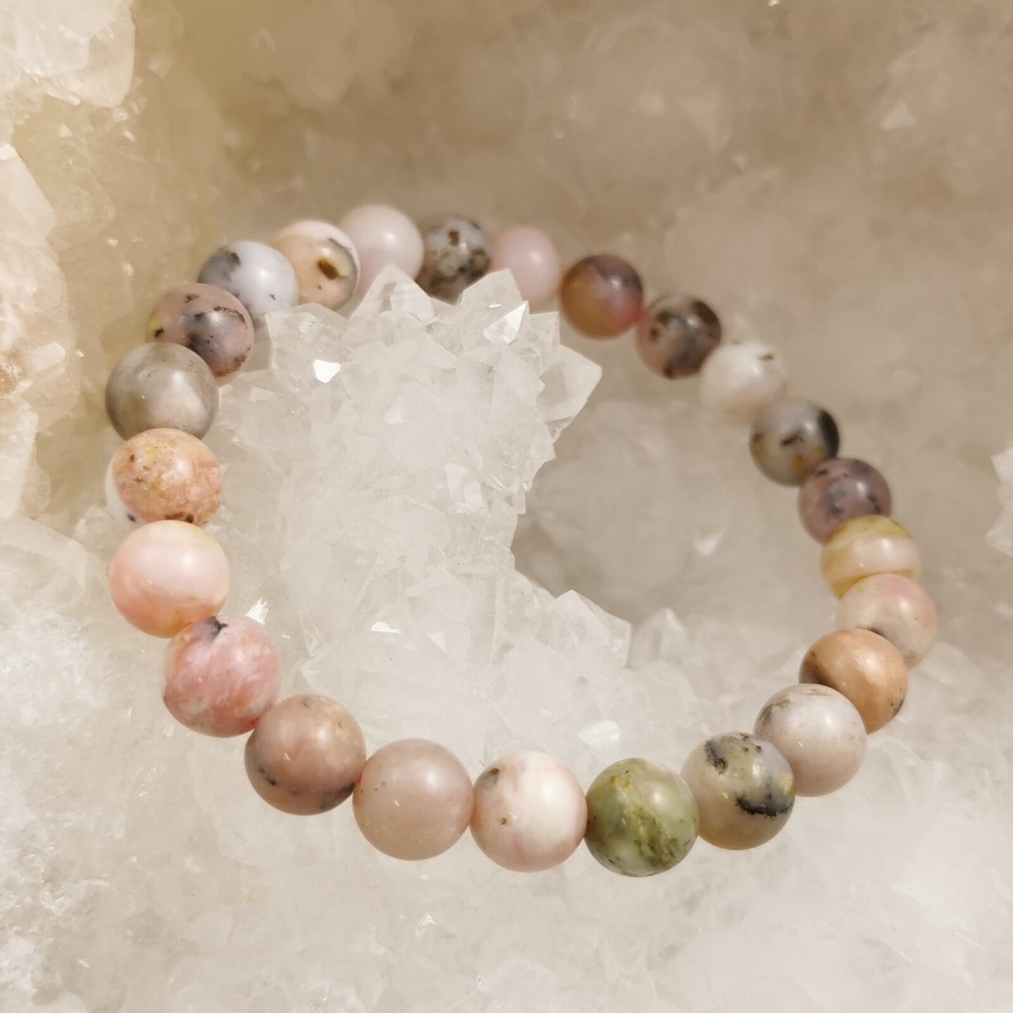 Bracelet - Opale Rose des Andes (8 mm)