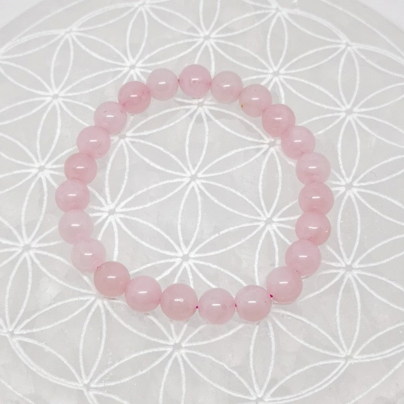 Bracelet - Quartz Rose (8 mm)