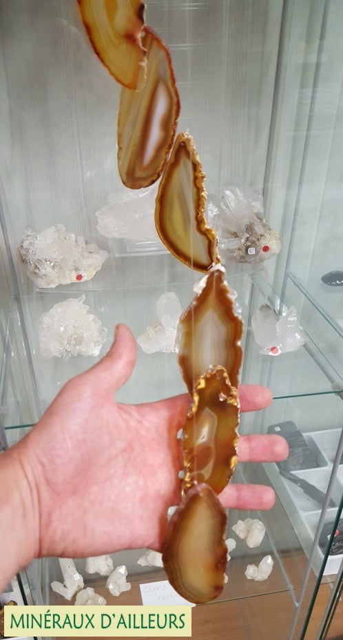 Carillon - Agates Naturelles (9 x 4 cm)