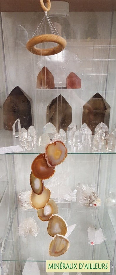 Carillon - Agates Naturelles (9 x 4 cm)