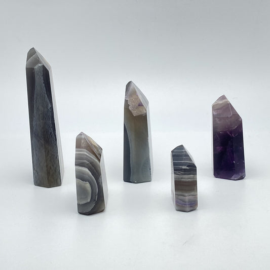 Lot de 5 Pointes Fluorite n°8
