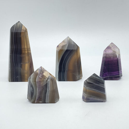 Lot de 5 Pointes Fluorite n°9