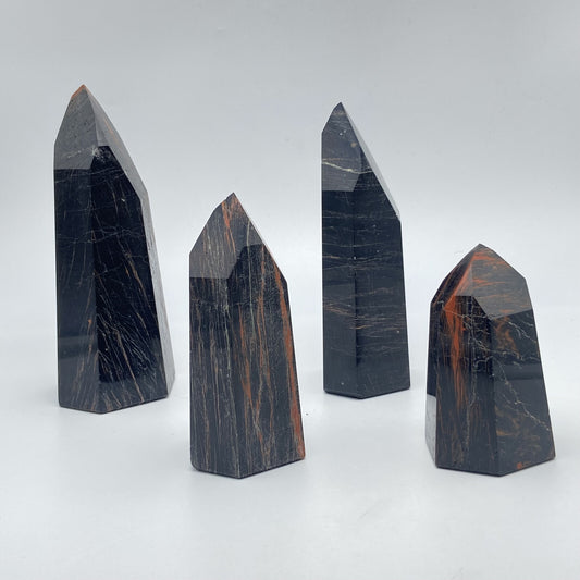 Lot de 4 Pointes - Tourmaline Noire n°6