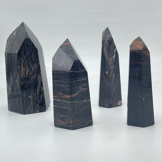 Lot de 4 Pointes - Tourmaline Noire n°7