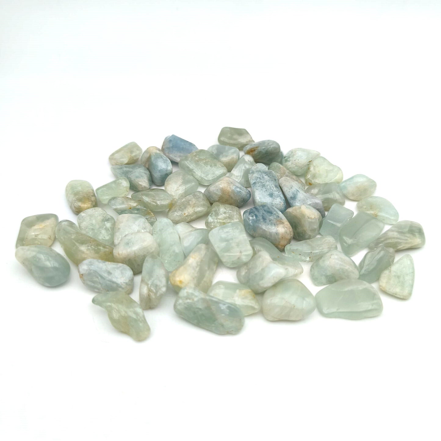Pierres Roulées - Aigue Marine EXTRA - Mini - Lot de 200 gr