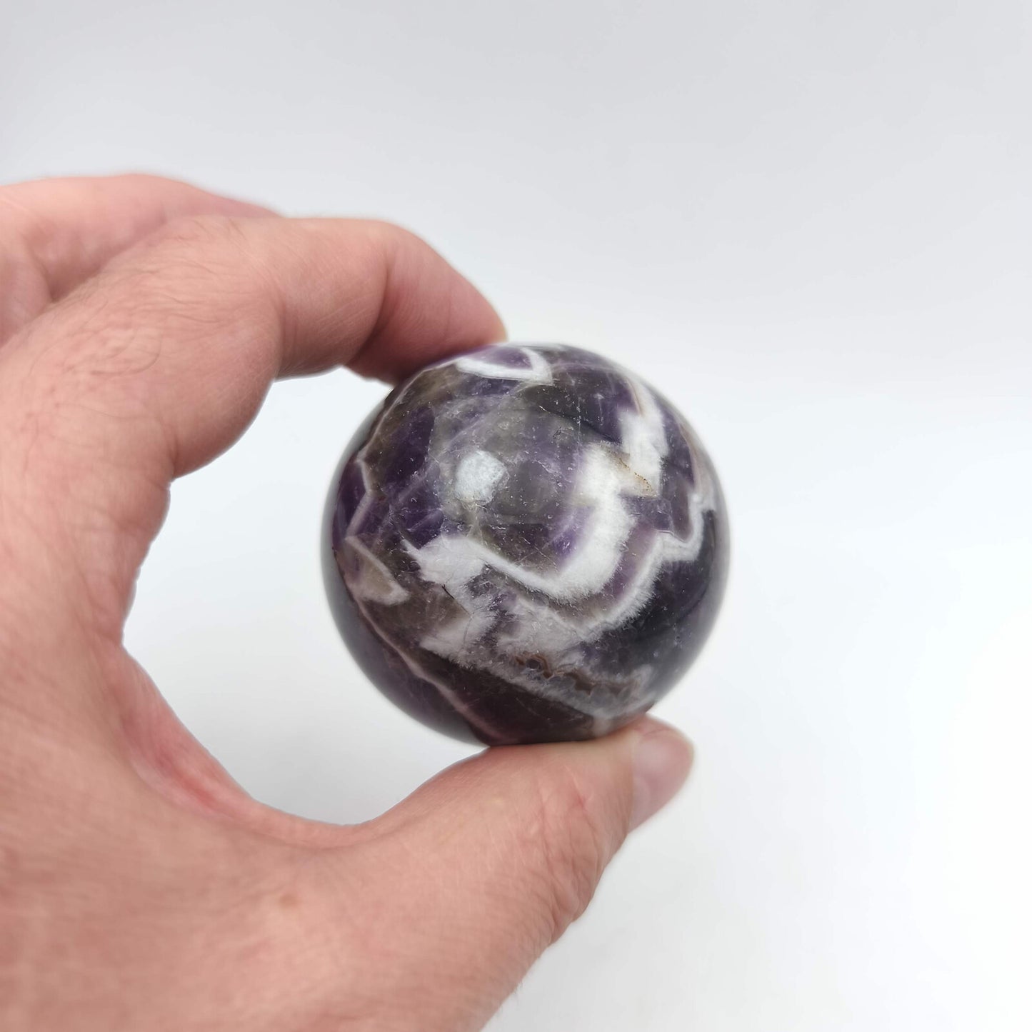 Sphère - Améthyste chevron - 5 cm