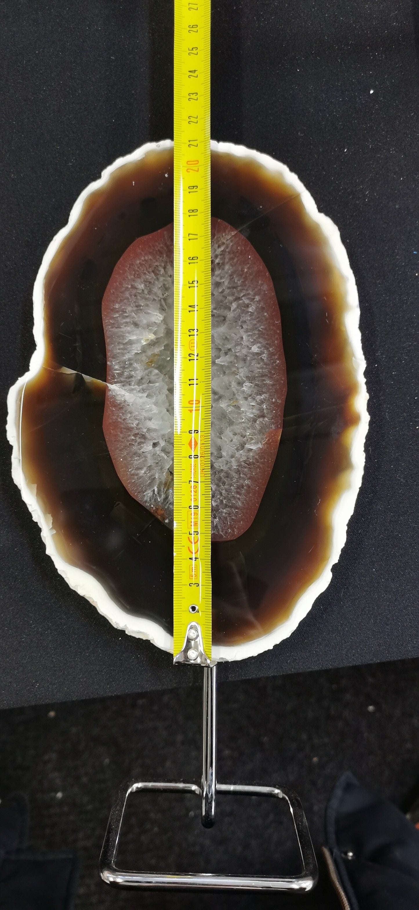 Agate - tranches sur base inox - 1Kg