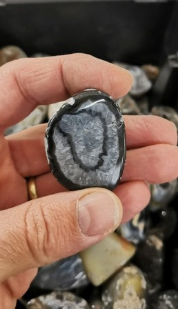 Pierres Roulées - Agate Plume / Demi Agate Polie