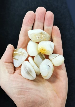 Pierres Roulées - Opale Blanche