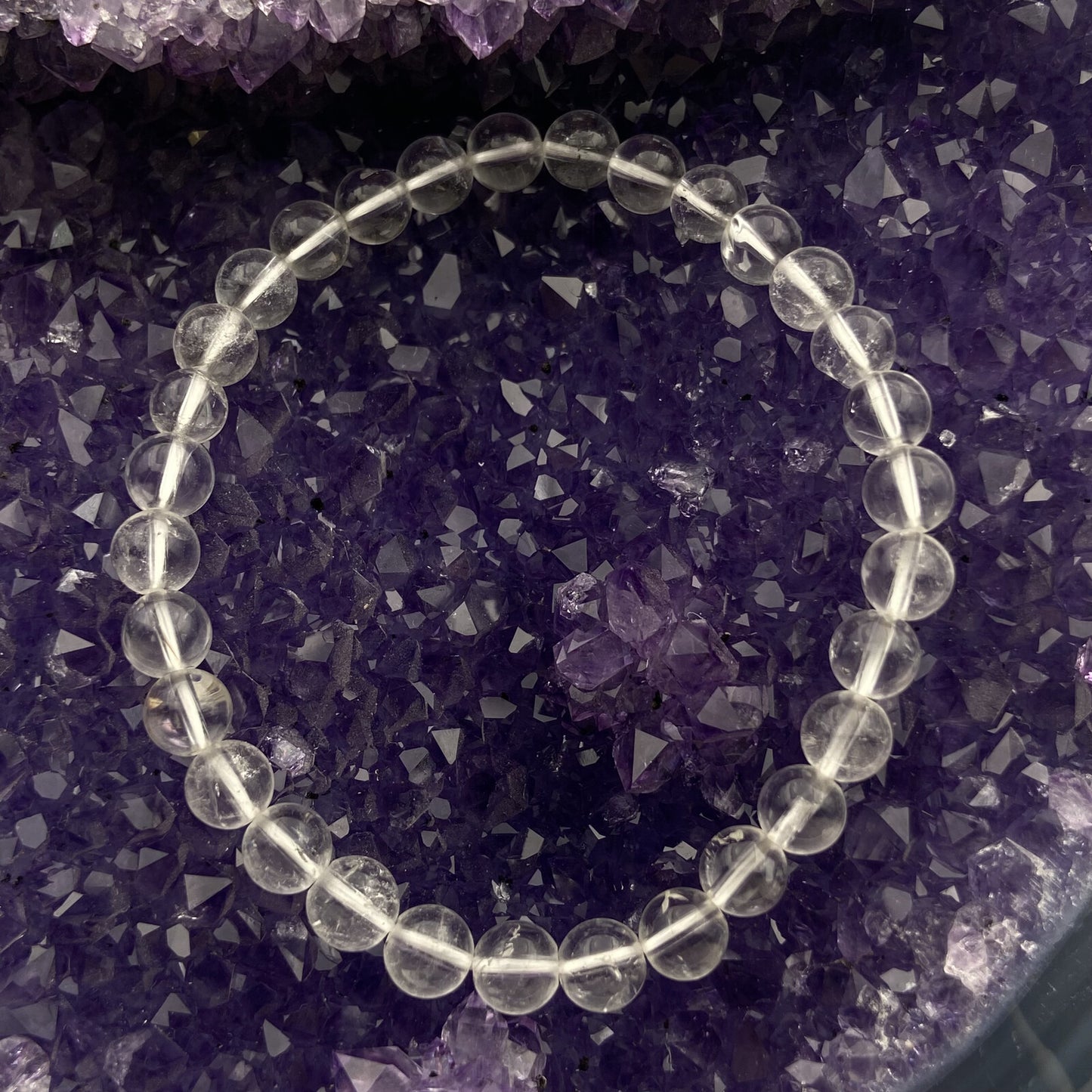 Bracelet - Cristal de Roche (6 mm)