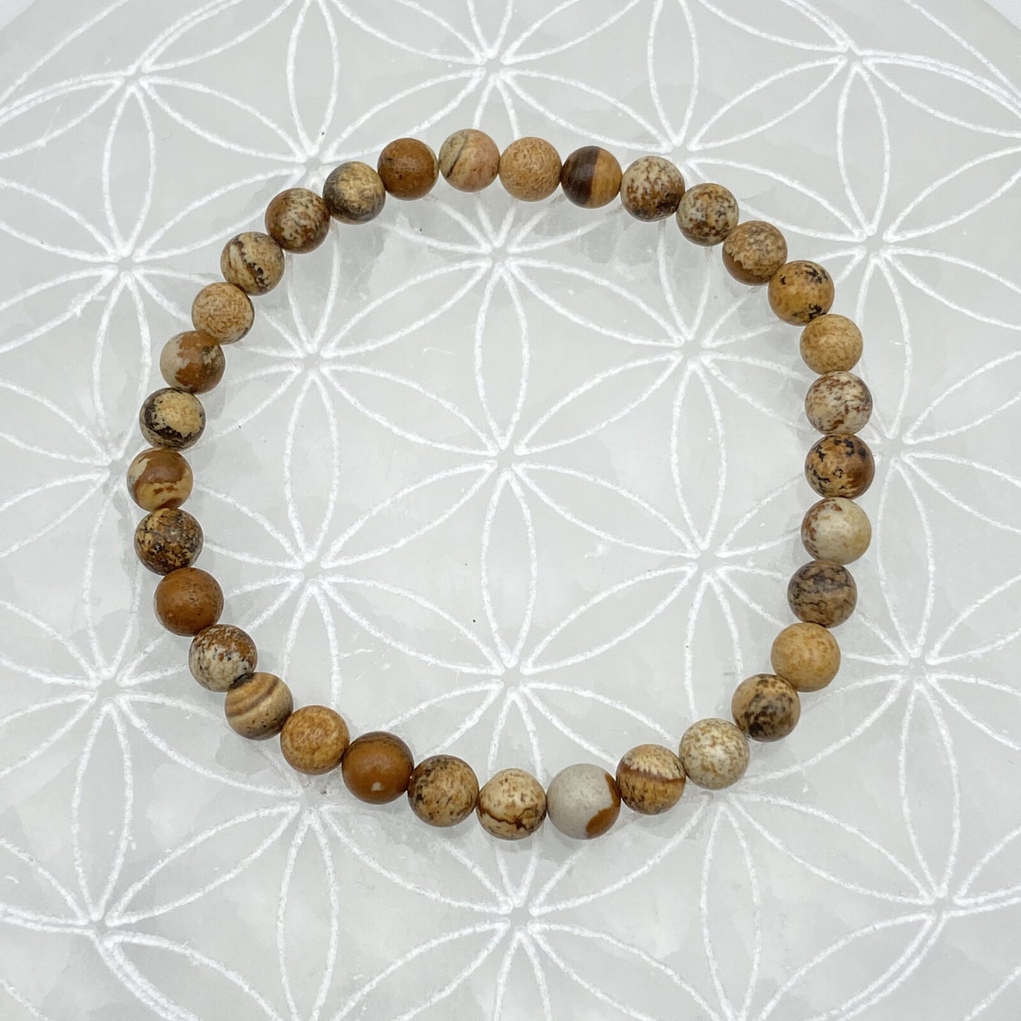 Bracelet - Jaspe Paysage (6 mm)