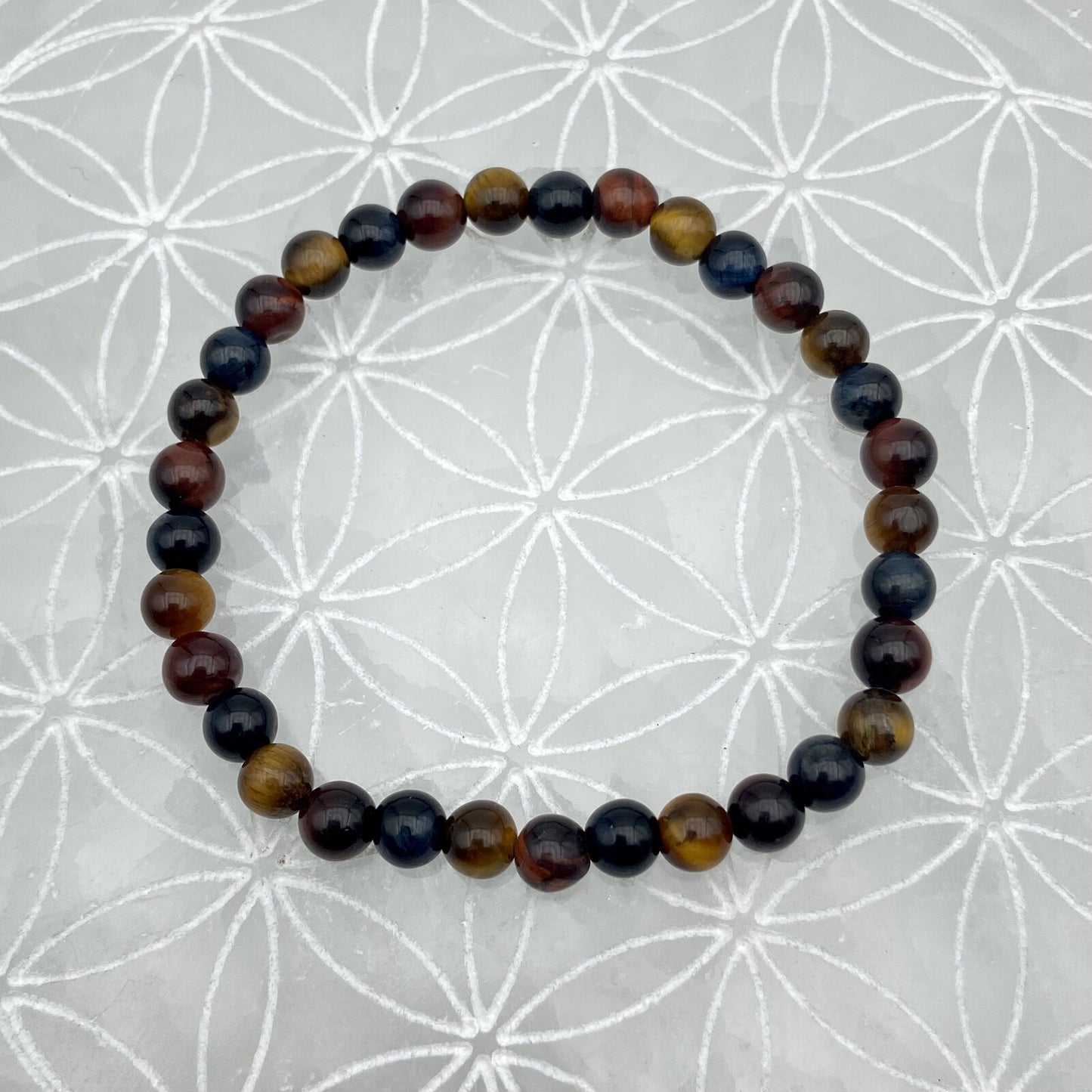 Bracelet - Mix Oeil de Tigre, Taureau, Faucon (6 mm)