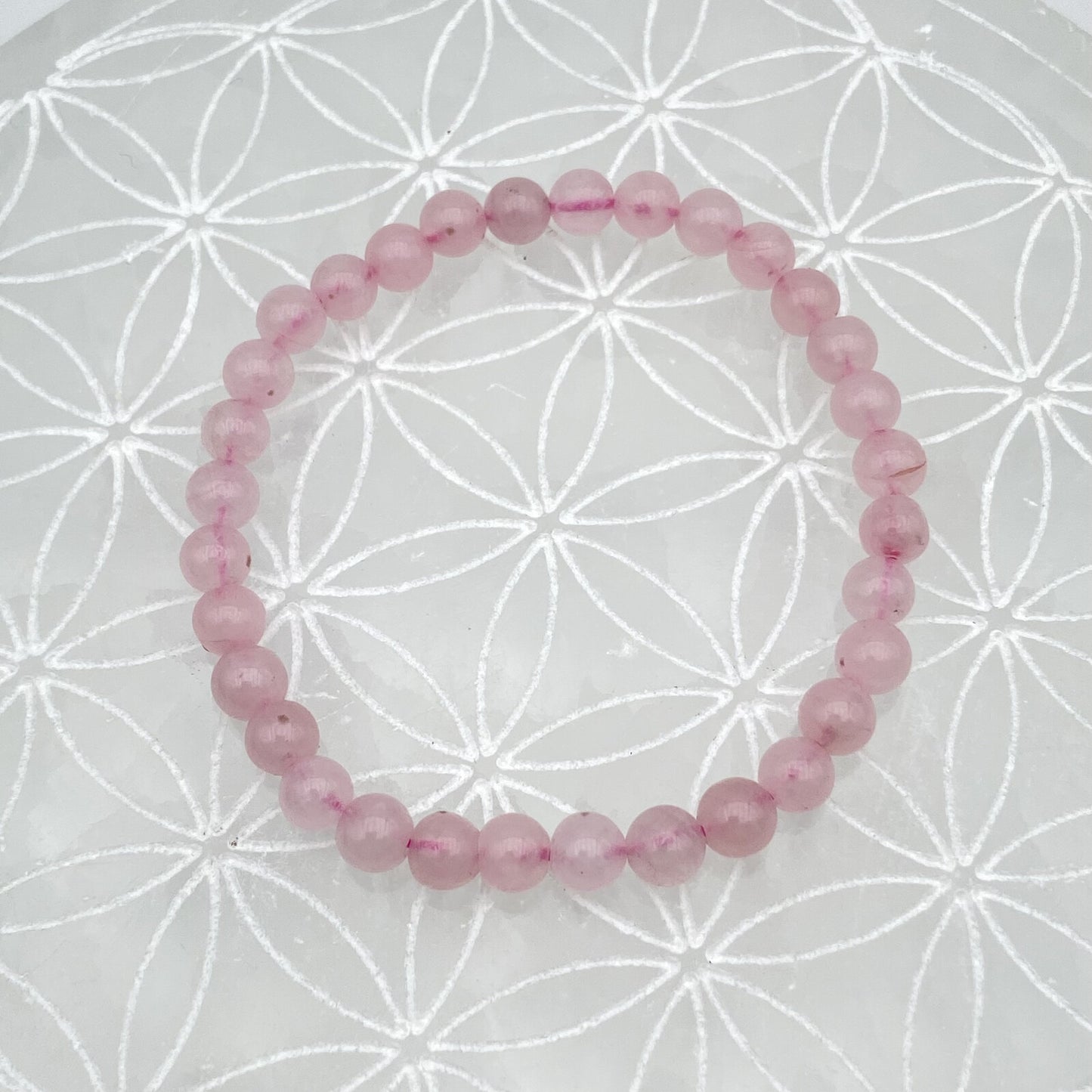 Bracelet - Quartz Rose (6 mm)
