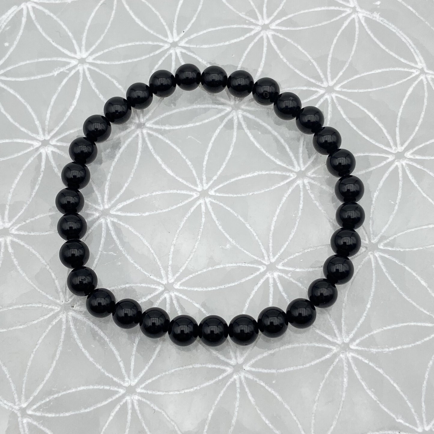 Bracelet - Tourmaline Noire (6 mm)