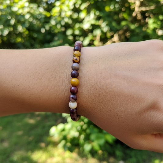 Bracelet en perles - Jaspe Mookaïte (6 mm)