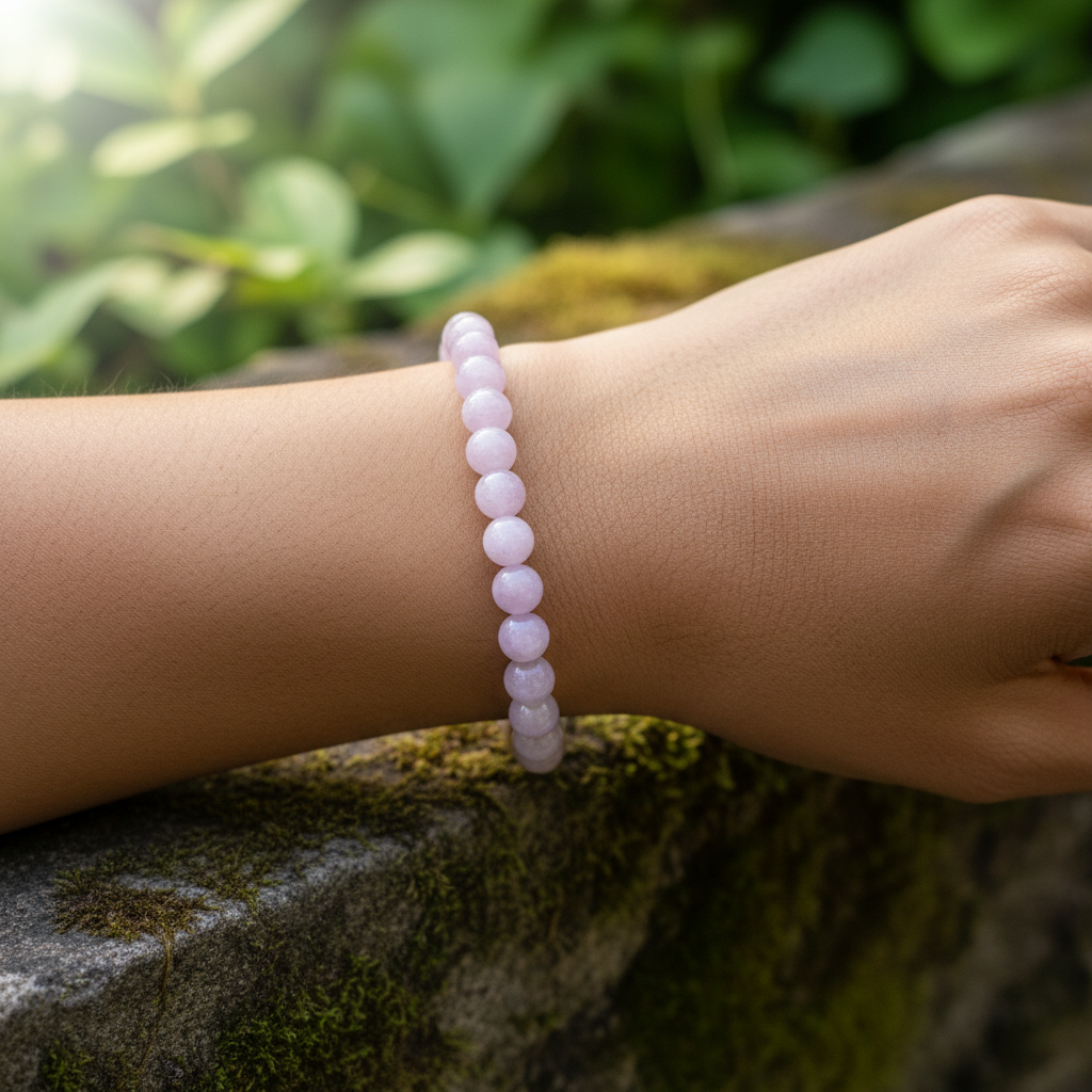 Bracelet en perles - Kunzite (6 mm)