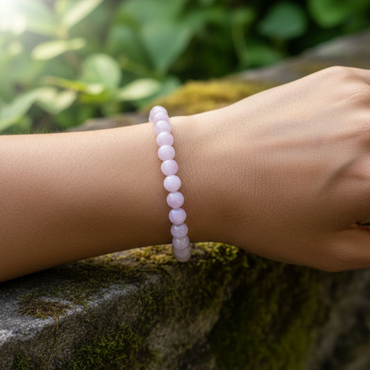 Bracelet en perles - Kunzite (6 mm)