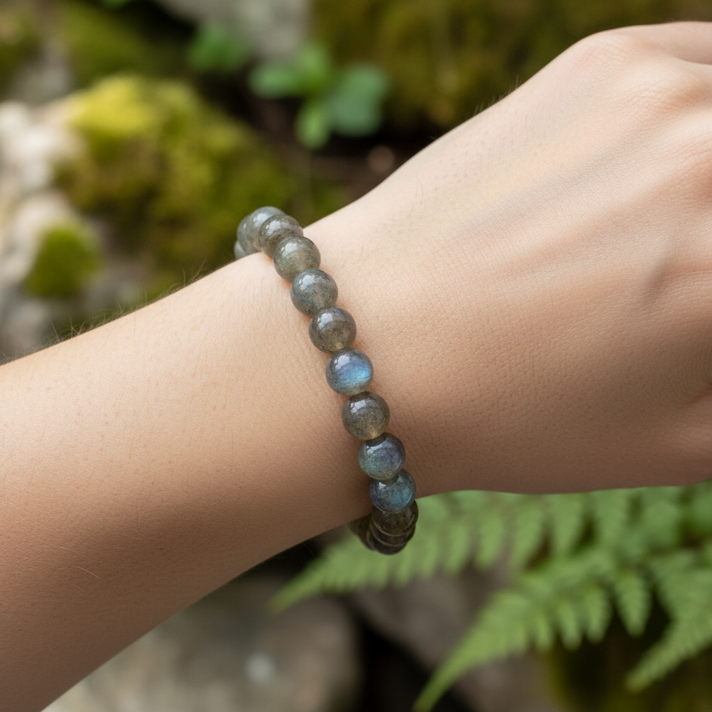 Bracelet en perles - Labradorite (8 mm)