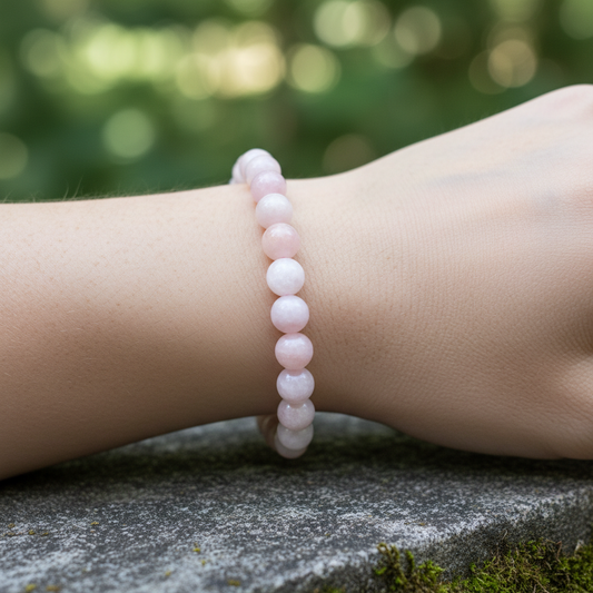 Bracelet en perles - Morganite (8 mm)
