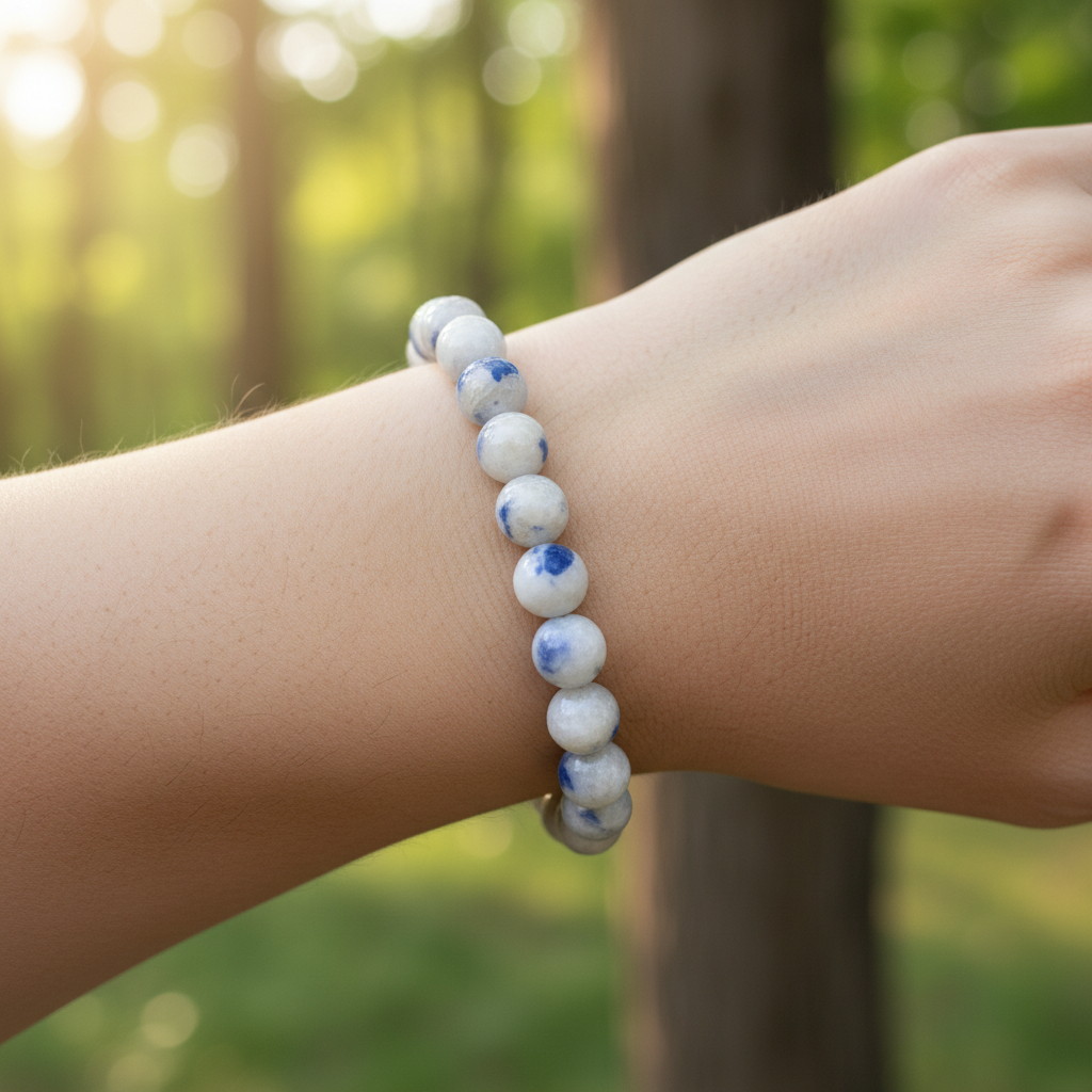 Bracelet en perles - Quartz Dumortiérite (8 mm)