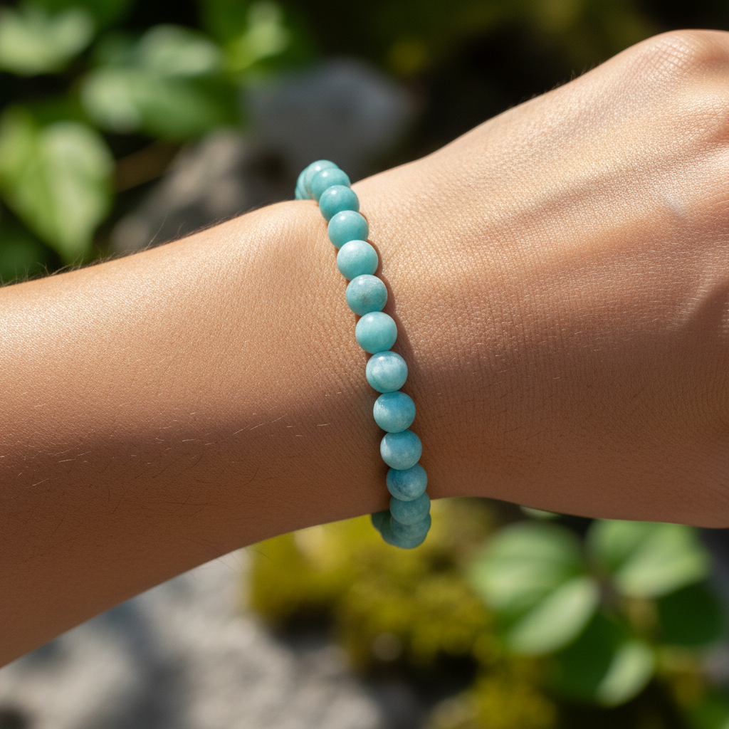 Bracelet en perles - Amazonite EXTRA (6 mm)