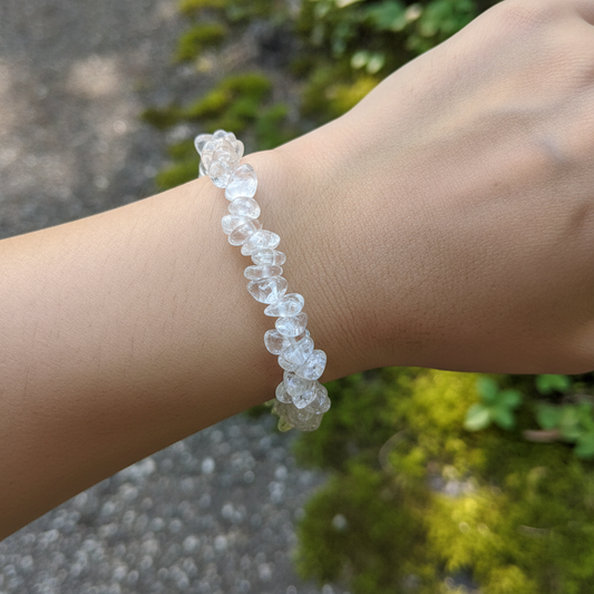 Bracelet baroque en Cristal de Roche (Collection Femme / Enfant)