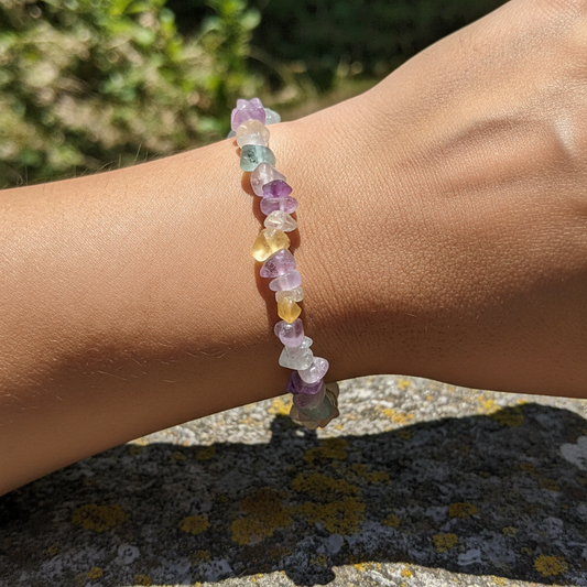 Bracelet baroque en Fluorite (Collection Femme / Enfant)
