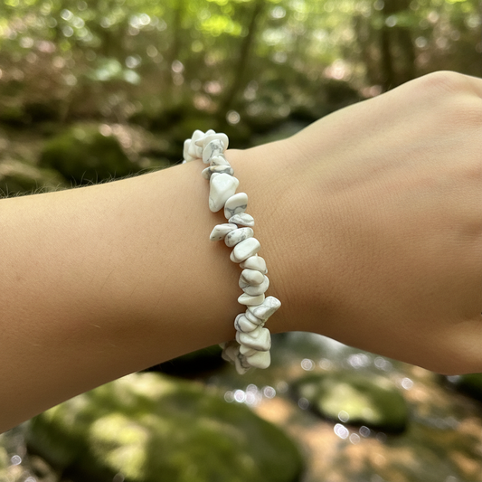 Bracelet baroque en Howlite (Collection Femme / Enfant)