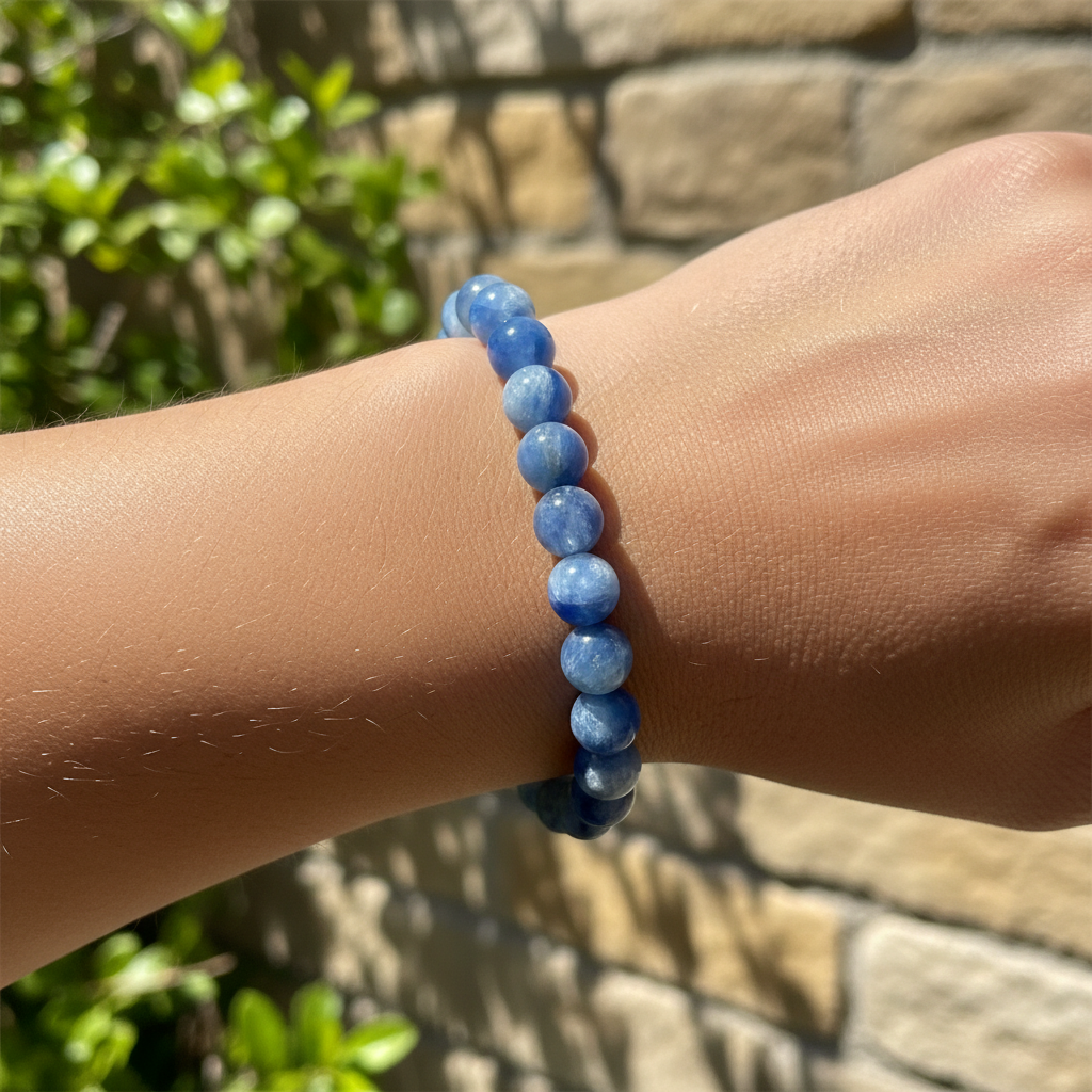 Bracelet en perles - Cyanite (8 mm)