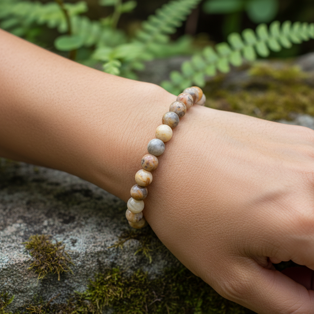 Bracelet en perles - Agate Crazy Lace (6 mm)