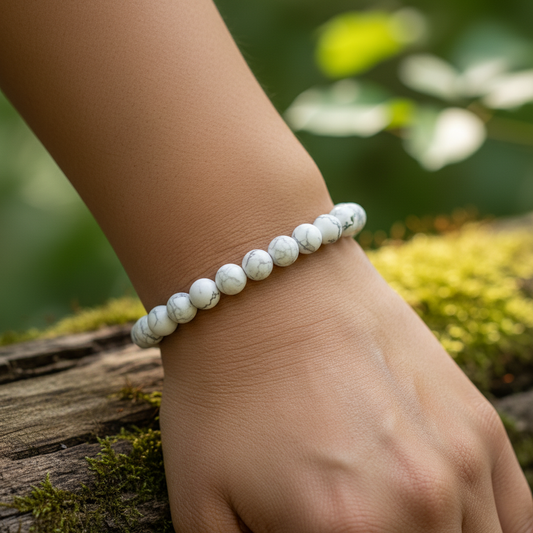 Bracelet en perles - Howlite (6 mm)